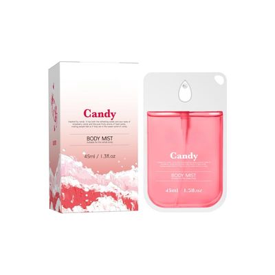 Candy Body Mist for Women - Sweet Strawberry &amp; Fruity Candy Scent, Hydrating &amp; Skin-Friendly Body Spray, Natural Ingredients, Refreshing Fragrance, Portable Perfume Mist 45ml