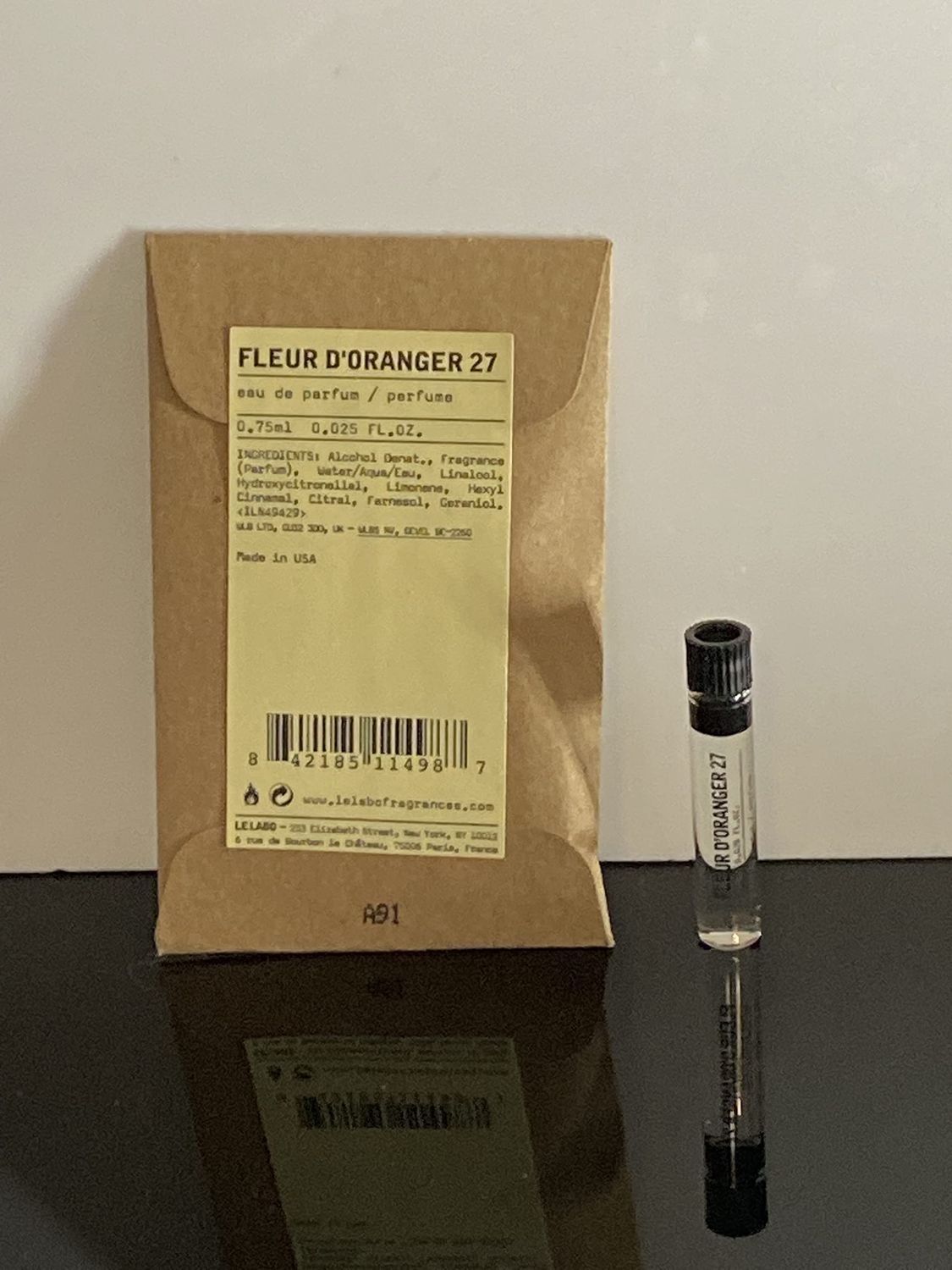 Le Labo Fleur DOranger 27, Deluyxe Mini.025 oz