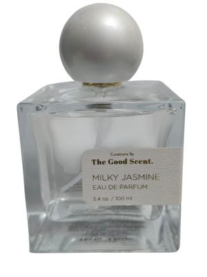Milky Jasmine Curations By The Good Scent Eau De Parfum Spray 3.4 fl oz With Notes Toasted Coconut, Whipped Caramel, Tiare Flower, Jasmine, Warm amber, Creamy Sandalwood &amp; Musk Unboxed