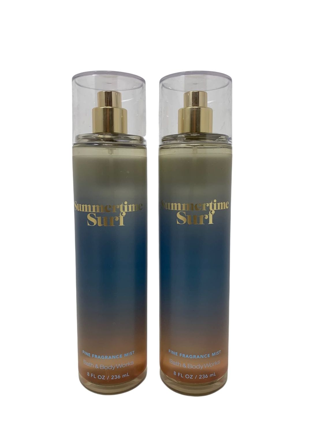 Bath &amp; Body Works Summertime Surf Fine Fragrance Mist - Value Pack Lot of 2 (Summertime Surf)