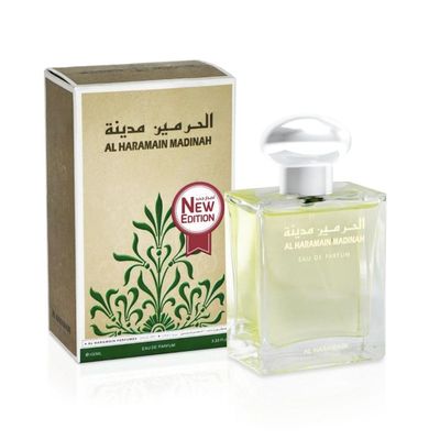 Al Haramain Madinah for Unisex - Arabian Perfume for Women and Men - Long Lasting Fragrance - Arabic Perfume - Eau de Parfum - 3.33 oz EDP Spray