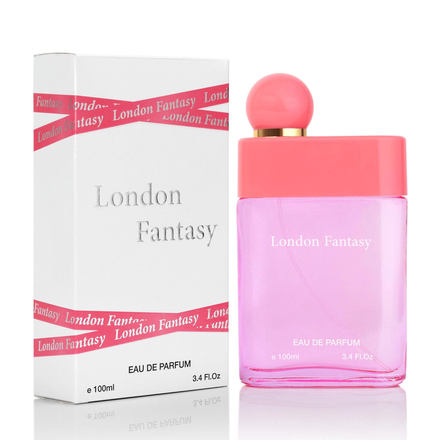 London Fantasy - Flora Fruity Fragrance - Top Notes of Strawberry, Blackberry, Cherry, Tangy Raspberry, Currant - Base Scents of Oakmoss, Patchouli &amp; Vanilla - Elegant 100ml Bottle, Parfume for Women