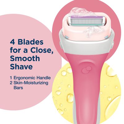 Schick Intuition Lemon Berry Breeze Razors for Women | 1 Razor &amp; 2 Intuition Razor Blades Refill with Organic Lemon