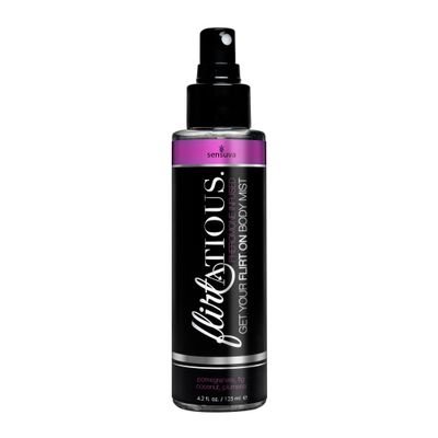 sensuva Flirtatious Body Mist | Pheromone Infused | Pomegranate, Fig, Coconut &amp; Plumeria | 4.2 fl. oz.