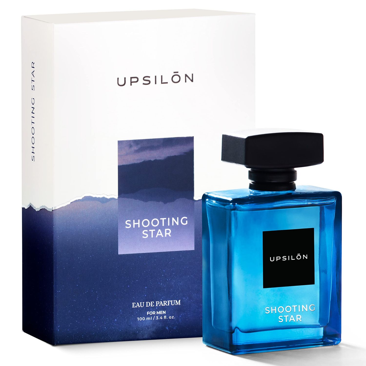UPSILON Shooting Star Eau De Parfum Premium Long Lasting Fresh &amp; Powerful Fragrance Spray Travel Friendly Luxury Parfum Scent | Mens Perfume | 3.4 fl. oz. - Pack Of 1