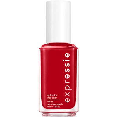 Essie expressie, Quick-Dry Nail Polish, 8-Free Vegan, Blue Toned Red, Seize The Minute, 0.33 fl oz
