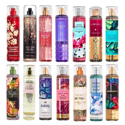 3 Pack, Random Miscellaneous Assorted Fine Fragrance Mist, 8 oz each (24 oz total)