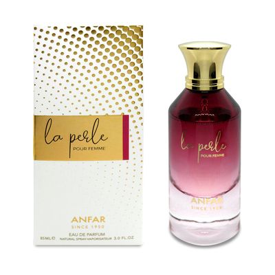 Anfar La Perle Pour Femme Eau de Parfum, 3.4 fl oz,PEAR,TANGERINE,BERGAMOT,STRAWBERRY,VANILLA,ORCHID,FOR WOMEN,100ML