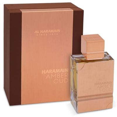 Al Haramain Amber Oud Eau De Parfum Spray 60ml (2.0 oz) - Unisex Arabian Perfume for Women &amp; Men, Long-Lasting Amber &amp; Oud Fragrance with Luxurious Scent