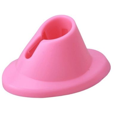 MYXP Nail Polish Bottle Holder: Soft Rubber Anti-Spill Stand for Display &amp; Manicure