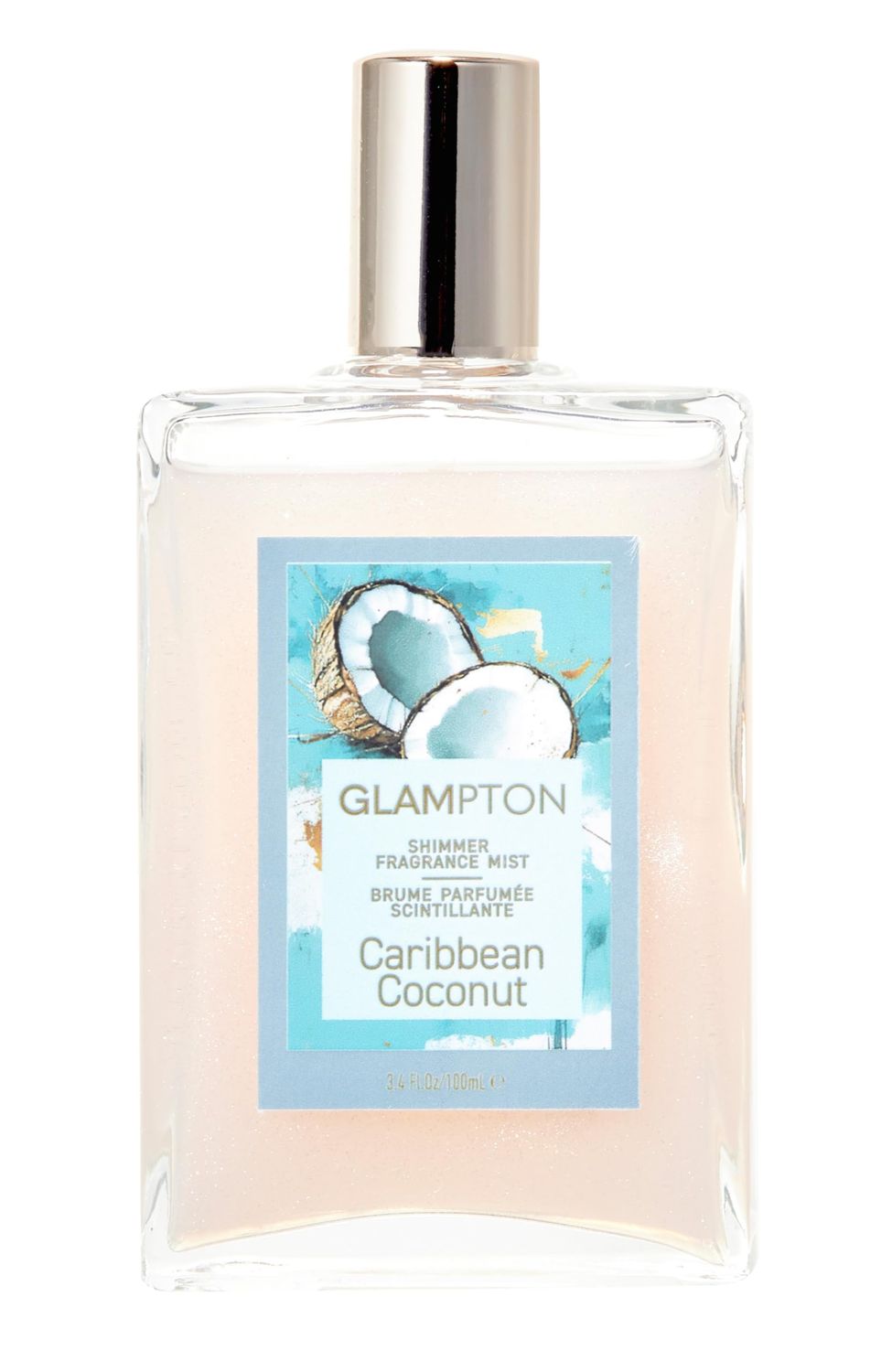 Glampton Caribbean Coconut Shimmer Fragrance Mist 3.4 oz