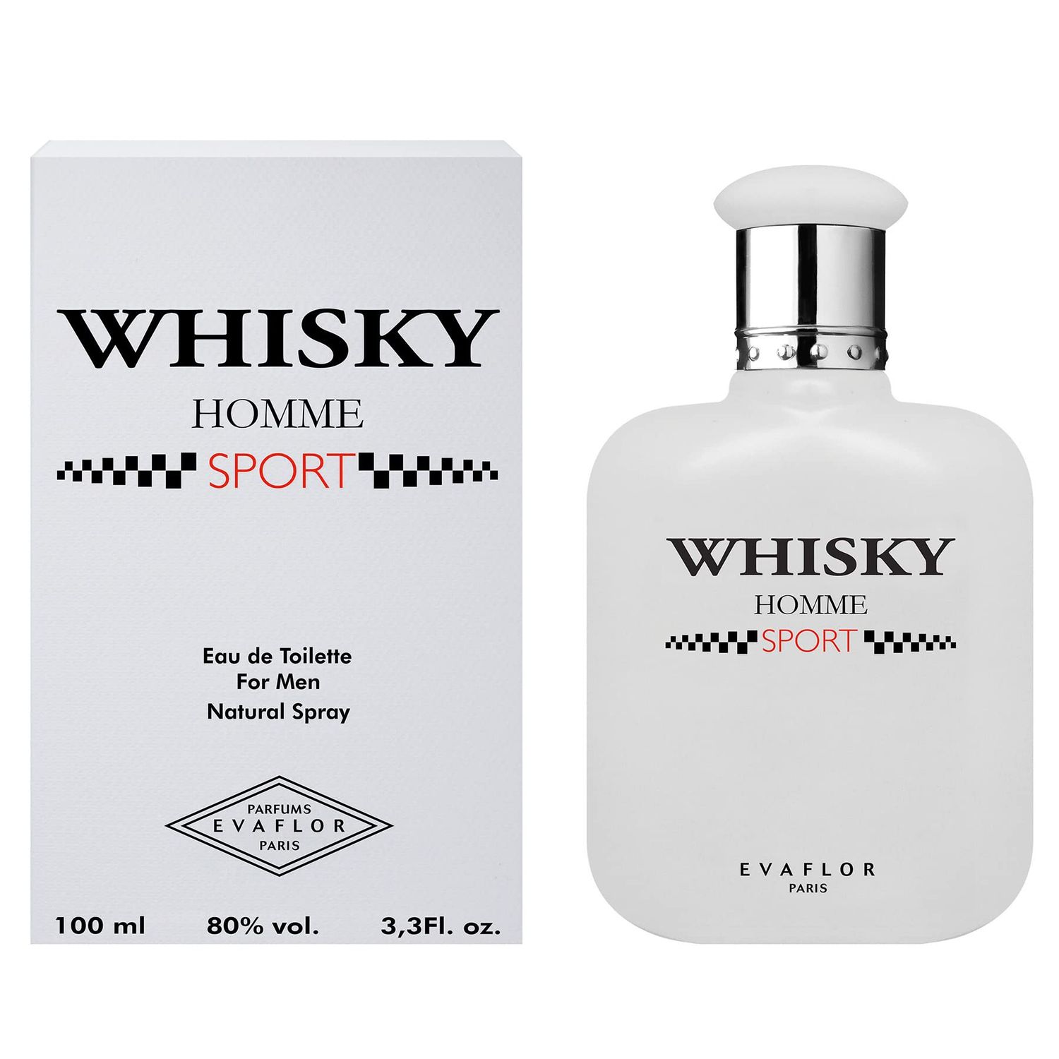 WHISKY SPORT Eau de Toilette 100 ml Mens perfume Spray EVAFLORPARIS