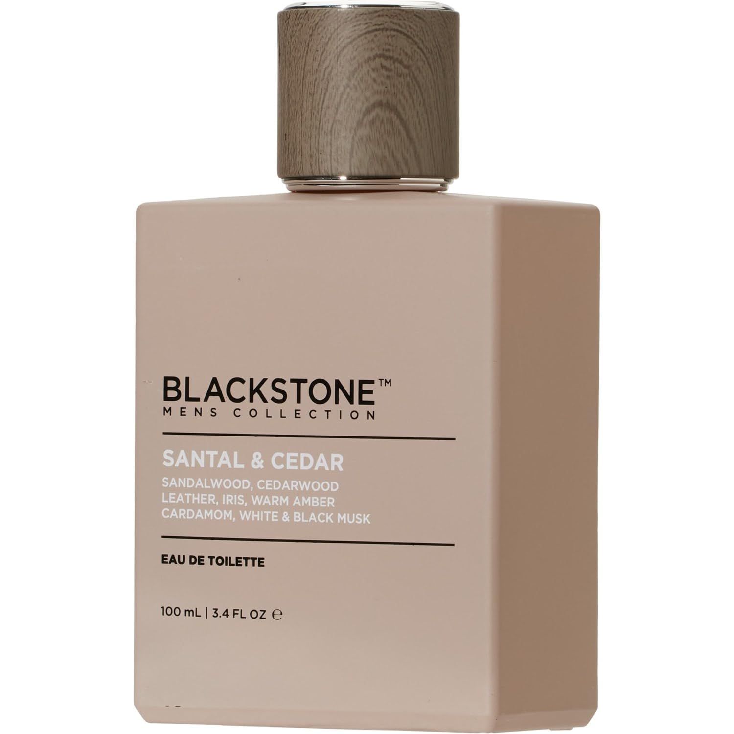 Santal &amp; Cedar Fragrance for Men by Blackstone, 3.4 fl oz, 100 ml Eau de Toilette