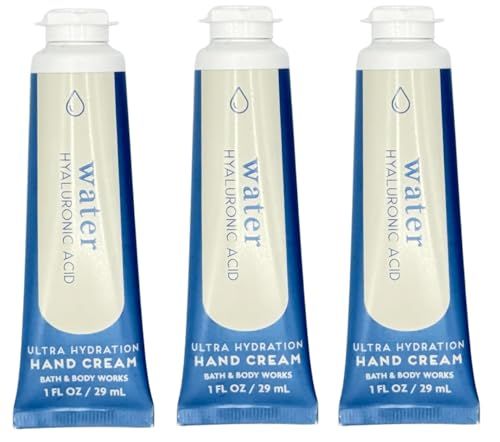 Water Ultra Hydration With Hyaluronic Acid Hand Cream By Bath Body Works 1 fl oz each - Pack of 3