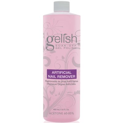 Gelish Artificial Nail Remover - Soak-Off Polish Remover for Fast, Gentle Removal, Prevents Drying, and Maintains Healthy Nails. Ideal for Professional and At-Home Use (16 oz)