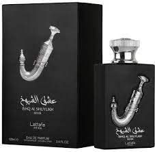 Lattafa Ishq Al Shuyukh Eau De Parfum 100ml Long Lasting Luxury Perfume | Imported Premium Scent Blended with Oud &amp; Musk Fragrances | Set Perfume (Ishq Al Shuyukh Silver)