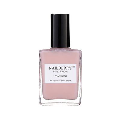 Nailberry LOxygn Oxygenated Nail Lacquer | Elegance | Light Pink Semi-Sheer Nail Polish | UV Protected Long-Wear Nail Polish | 12-Free | Vegan | Certified Halal | Cruelty &amp; Gluten Free | 15 ml