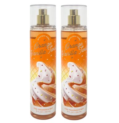 Bath &amp; Body Works Orange Vanilla Twist 2 Pack - Fine Fragrance Mist Set - Full Size