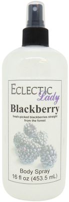 Eclectic Lady Blackberry Body Spray, Double Strength, 16 ounces, Body Mist for Women with Clean, Light &amp; Gentle Fragrance, Cologne with Soft, Subtle Aroma For Daily Use