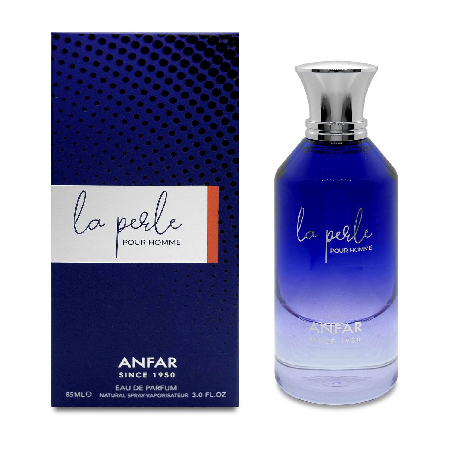 Anfar La Perle Pour Homme Eau de Parfum for Men, 3.4 fl oz,GRAPEFRUIT,LEMON,GINGER,NUTMEG,INCENSE,AMBER,CEDAR,FOR MEN,100ML