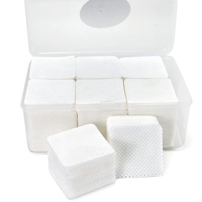 1100PCS Lint Free Nail Wipes with Case Package- Non-Woven Soft Polish Remover Pads - Lint Free Wipes for Gel Nails - DIY Fingernails Art Supplies