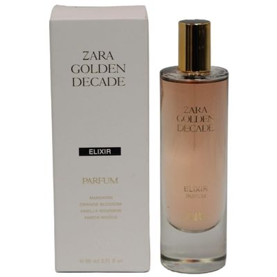 Zara Golden Decade Elixir Parfum for Women EDP Eau de Parfum 80ml (2.7 fl oz) Hypnotic &amp; Elegant Fragrance with Jasmine, Orange Blossom, Mandarin &amp; Sweet Lavender Warm &amp; Addictive Scent