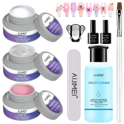 AIJIMEI Gel Builder Hard Gel Builder Gel Nail Gel Builder Gel for Nails Gel Extension Nail Kit for Nails Gel Builder for Nails Builder Gel in a Bottle Nail Builder Gel Hard Gel Builder for Nails(setA)