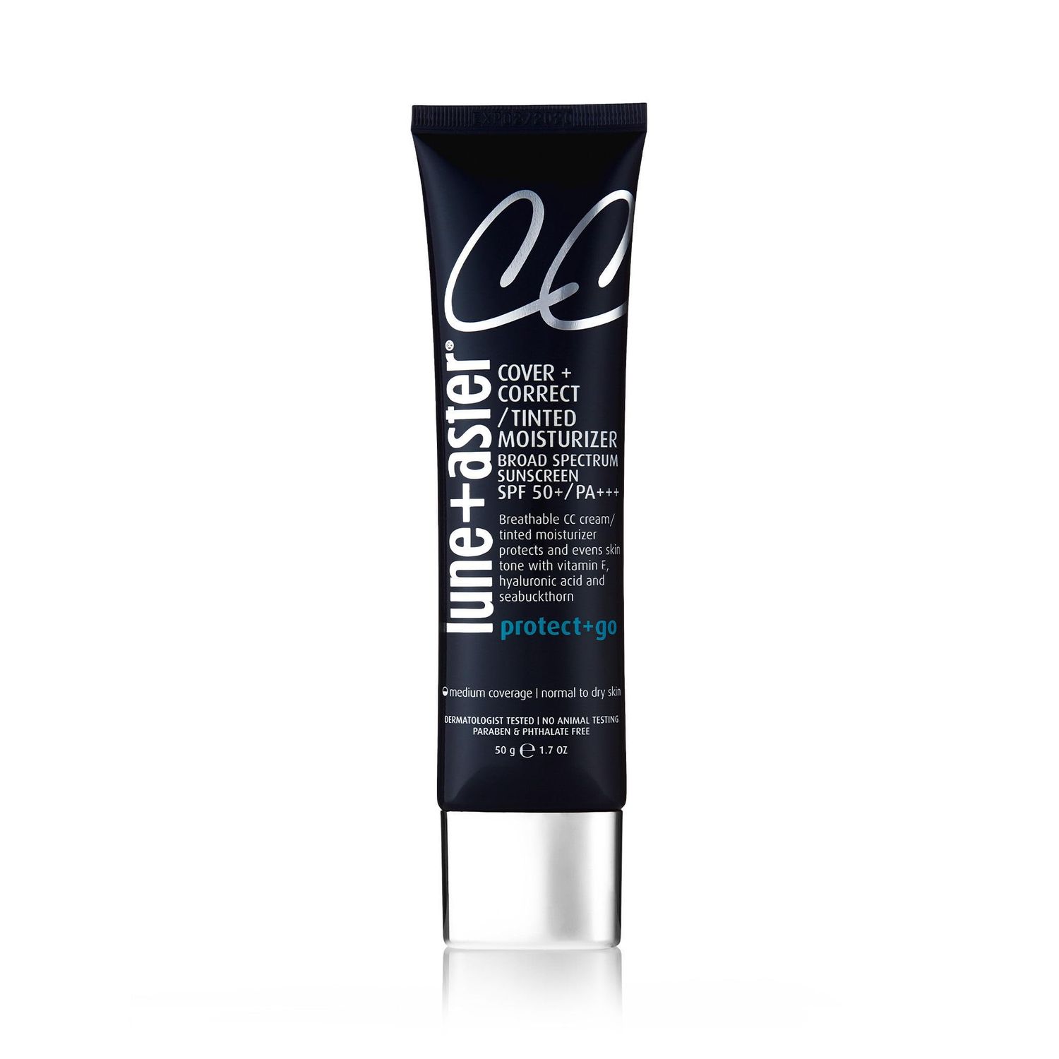 LuneAster CC Cream Broad Spectrum SPF 50/PA- Fair- Medium coverage CC Cream with SPF 50 creates a dewy glow