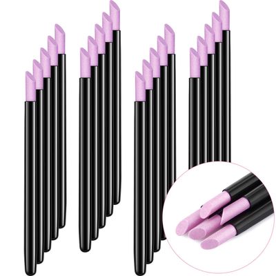 Boao 20 Pieces Pumice Stone Nail File Cuticle Stone Pusher Nail Sanding Sticks Art Pen Cuticle Remover Trimmer Buffer Manicure Tools for Household Beauty Salon Peeling Dead Skin Repairing