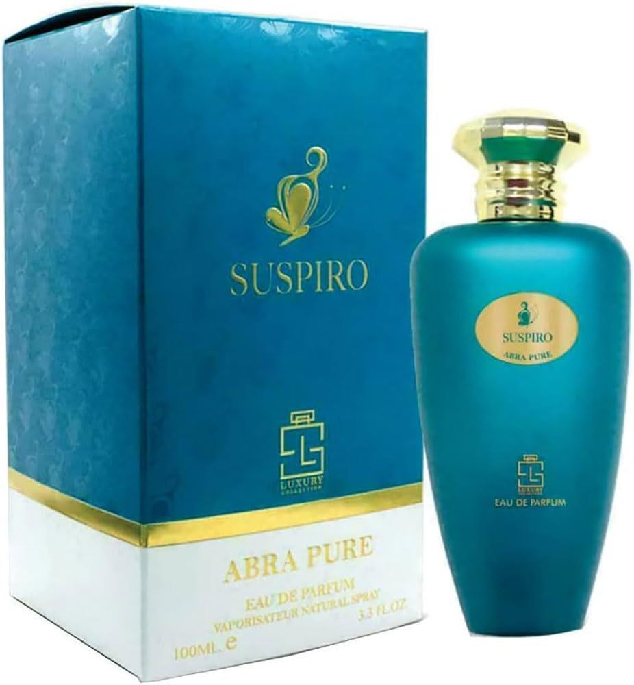 Maison dOrient SUSPIRO ABRA PURE Niche Collection Dubai 100 ML (3.4 oz) EDP for Men and Women - Fruity Citrus Perfume with Orange, Bergamot, and Madagascar Vanilla - Long-Lasting Unisex Fragrance