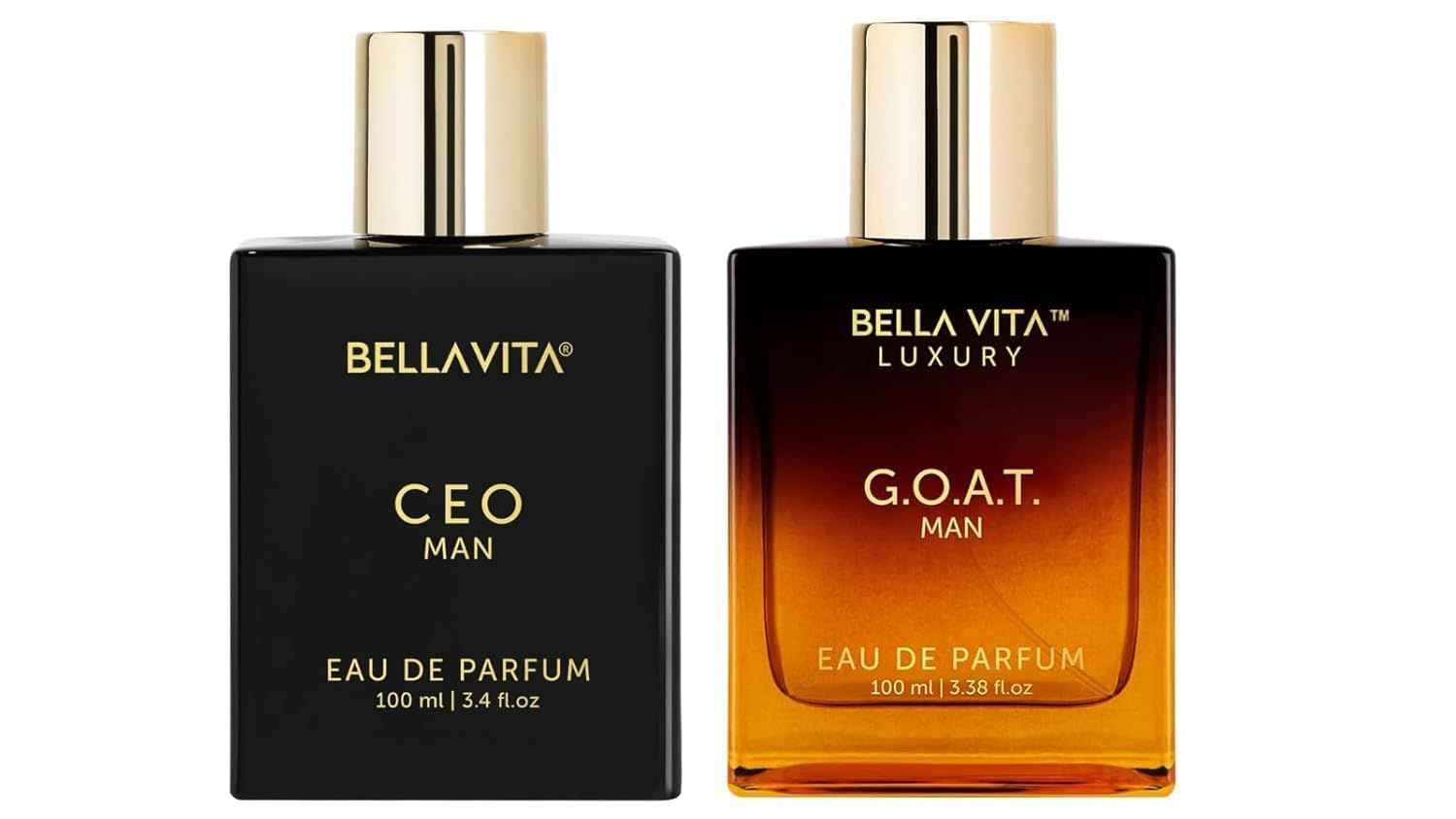 Luxury CEO Man &amp; G.O.A.T. Eau De Parfum Combo for Men | Long-Lasting Fragrances with Citrus, Lavender, Patchouli &amp; Agarwood | Vegan &amp; Cruelty-Free | Gift Set for Men
