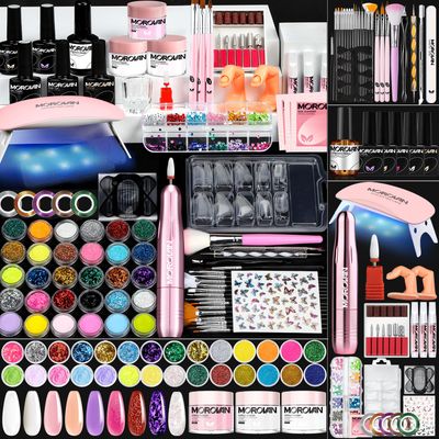 Morovan Acrylic Nail Kit with Everything: Beginners Professional Nail Kit Set for Starter Acrylic Nail with Drill Nail Christmas