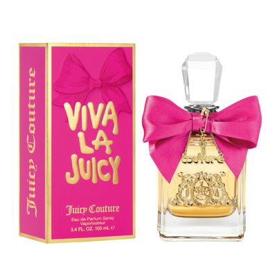 Juicy Couture Viva La Juicy Eau De Parfum, Womens Perfume with Notes of Mandarin, Gardenia &amp; Caramel, Floral &amp; Sweet, EDP Spray, 3.4 fl oz