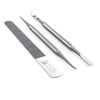 Fox Medical Equipment Ingrown Toenail Treatment Kit - Diamond File &amp; Professional Toenail Lifter Tool - Surgical Stainless Steel Set for Pain-Free Relief, Precision Pedicure &amp; Safe Nail Care