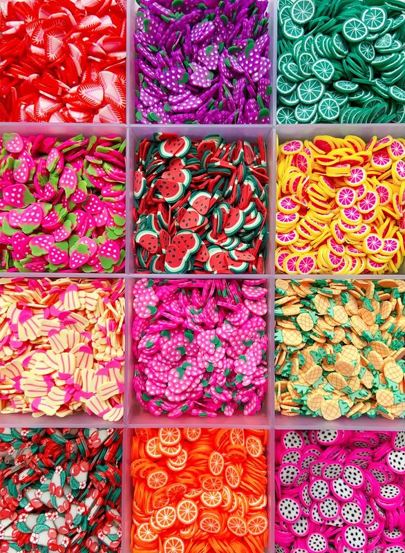 EHOPE 17500Pcs Polymer Fruit Slices for Nail Art - 3D Clay Slices for DIY Crafts, Cellphone Decorations (28 Styles)