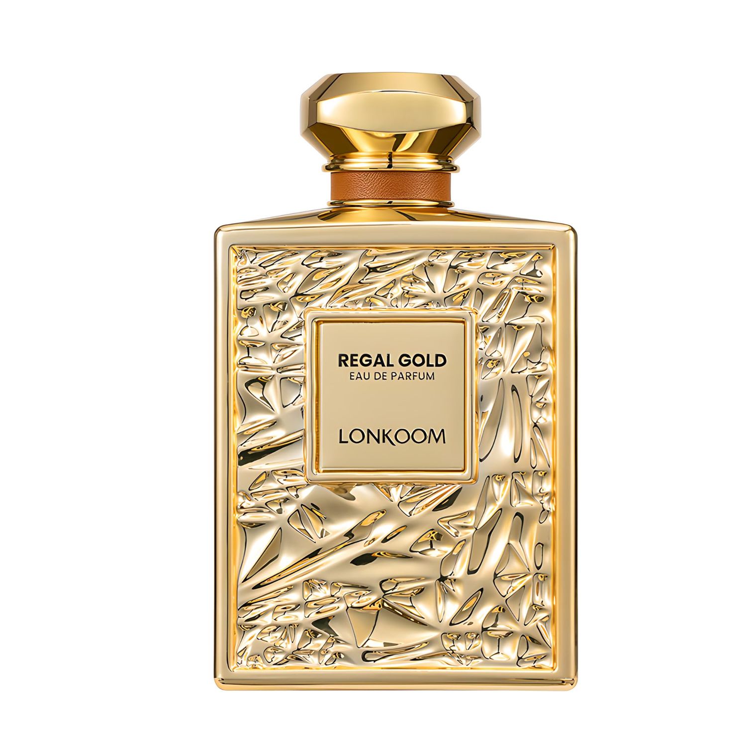 Lonkoom Regal Gold Perfume for Women Men, 3.4 Fl Oz/100ml Eau De Parfum Spray Unisex Long-Lasting Fragrance, Fruity Notes of Orchid Heliotrope Tangerine Tropical Gourmand Vanilla Musk Sandalwood