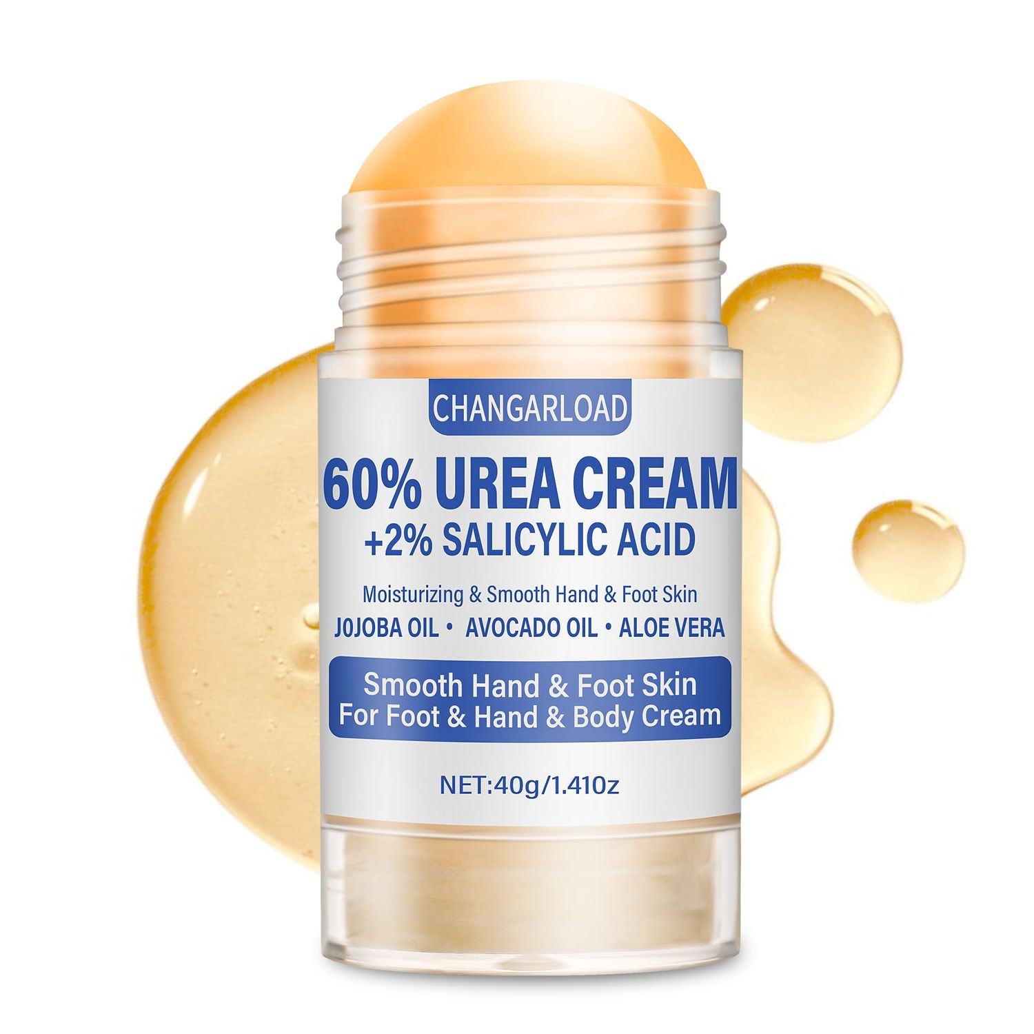 CHANGARLOAD Urea Cream 60 Percent For Feet Maximum Strength - Intensive Repair Dry Cracked Skin, Urea Cream For Feet, Foot Cream For Dry Cracked Heels and Foot, 1 Pcs - 1.41 Oz