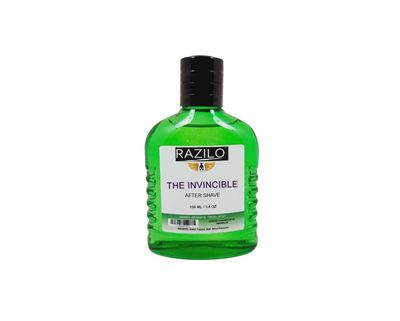 RAZILO The Invincible Splash Aftershave Cologne Lotion for Men 3.4oz / 100ml Green Glass Bottle The Invincible