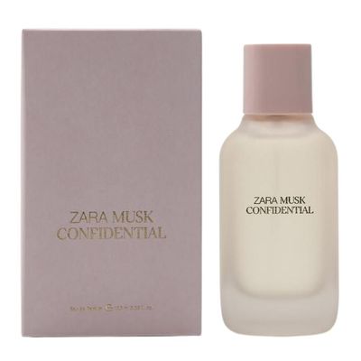 Zara Confidential Musk Perfume for Women Eau de Parfum Elegant Fragrance with Mandarin Orange Sensual Vanilla and Musk 100 ml (3.4 fl oz)