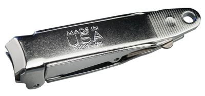 Genuine No-mes Fingernail Clipper, Catches Clippings, Made in USA Metallic