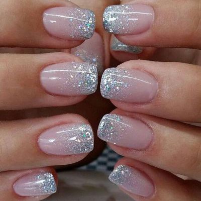 Curvlife 24 Pcs Press on Nails Acrylic Fake Nails with Design Full Cover False Nails for Women Reusable Nail Kit with Nail Glue Adhesive Tabs Nail File (azure pink, 30pcs)