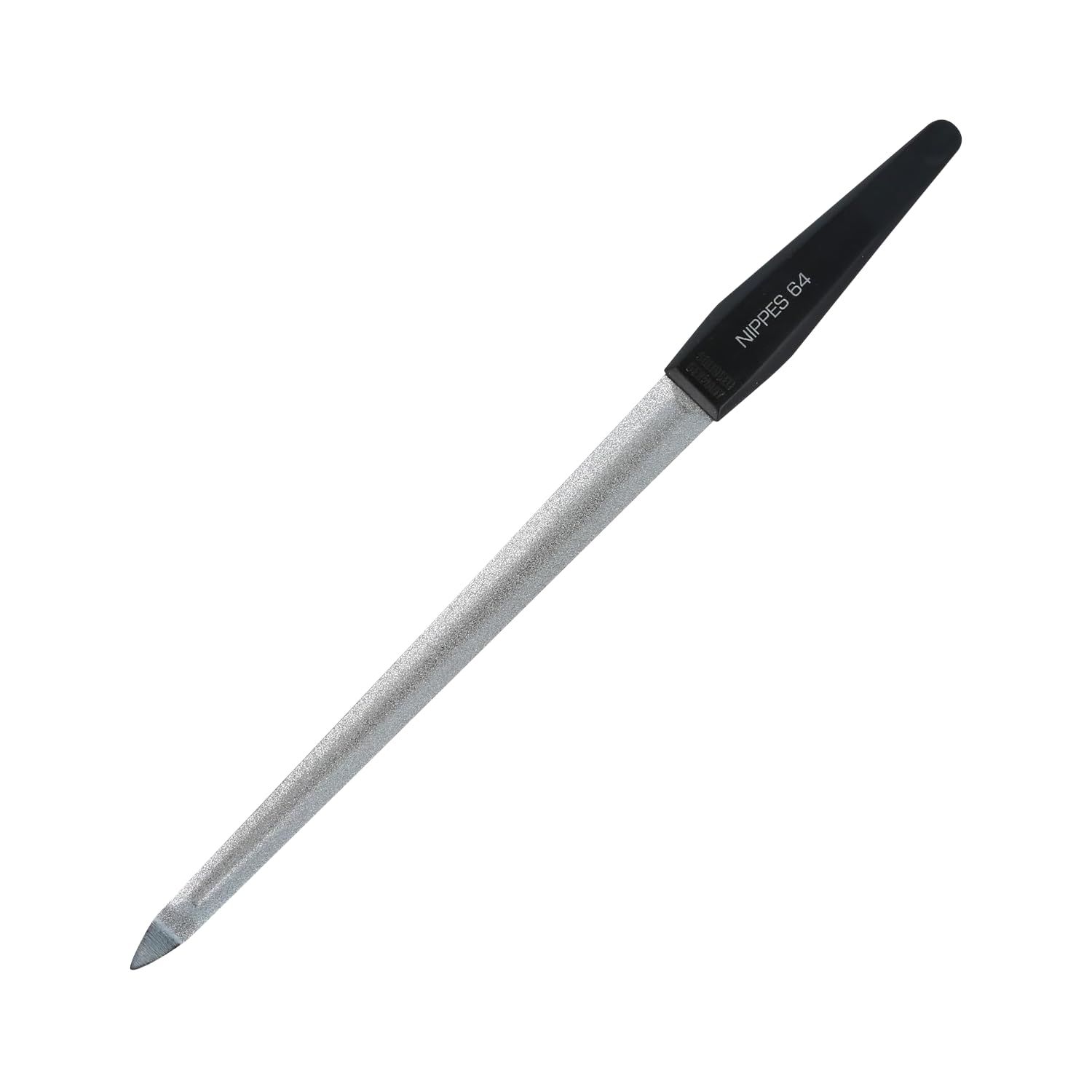 Nippes Stainless Steel Sapphire Nail File - Professional Finger Manicure File - Quality Handmade in Solingen Germany - Ergonomic Hand Grip - for Scraping, Strengthening, Fingernails, Toenails 18cm