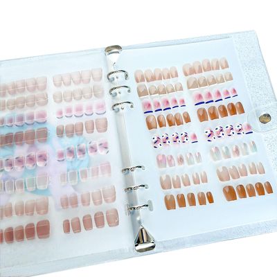 Press On Nail Organizer,10 PCS,A5 Glitter PVC Cover Binder,Press On Nail Packaging for Fake Nail Storage Nail Display Nail Salon Press On Nail Supplies Organizer with Nail Tape(A5(9.37 6.89 1inch)