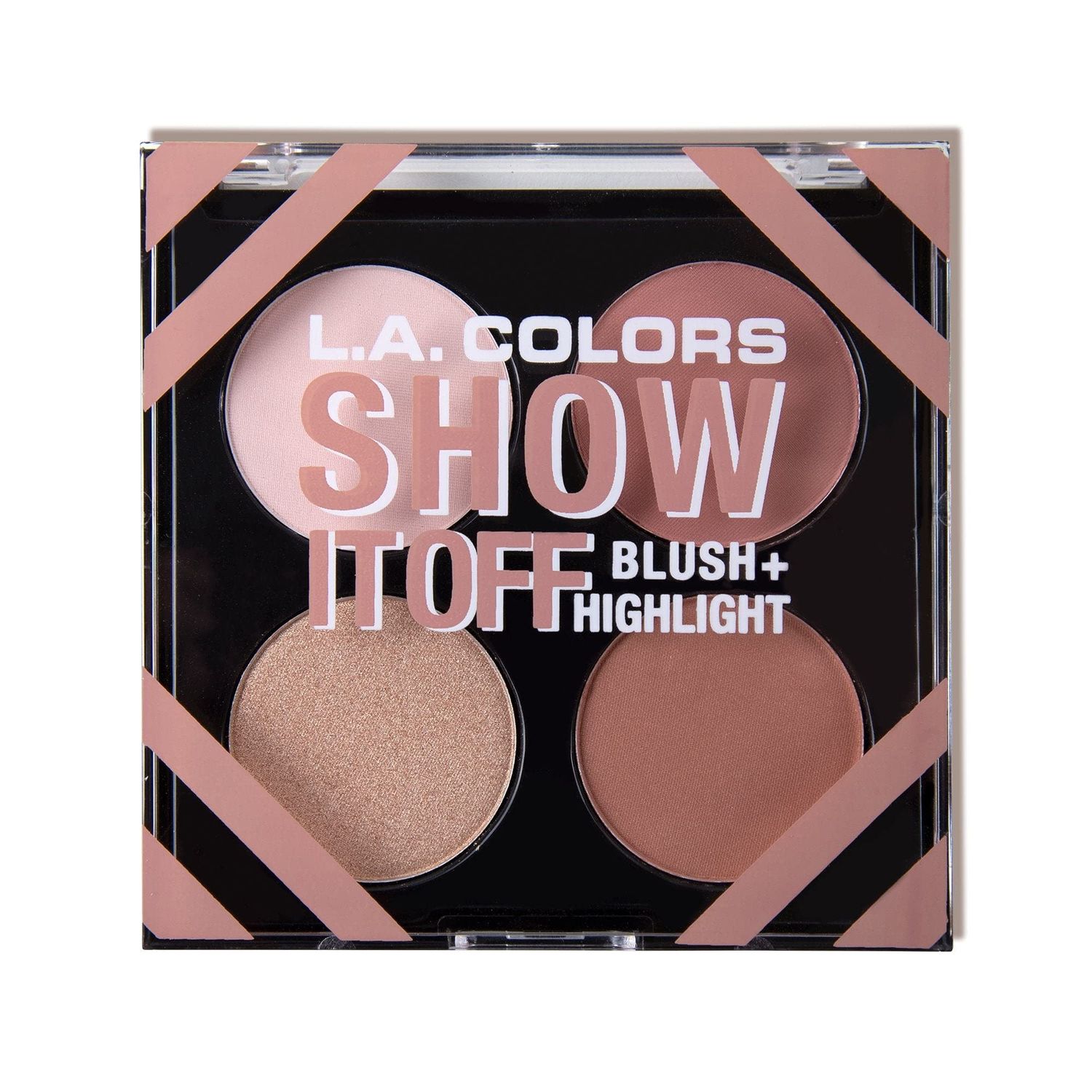 L.A. COLORS Show It Off &amp; Shape It Up Palette, Show it Off Blush &amp; Highlight CFP637