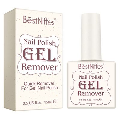 Bestniffes Nail Polish Remover, Gel Nail Polish Remover in 3-5 Minute, Professional Non-Irritating, No Need For Foil, Soaking Or Wrapping (15 ml) Clear