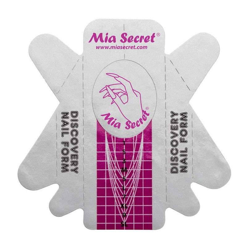 Mia Secret Discovery Nail Form, 500 PCS - Extension Tips, UV Gel Extension Forms, Guide Stickers for Acrylic Nails