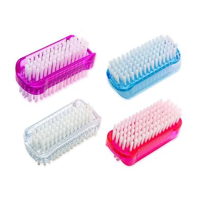 JINEN 4 PCS Nail Brush for Cleaning Fingernails Two Sided Hand Fingernail Scrub Brush Soft Stiff Bristles Nails Toes Scrubber for Men and Women