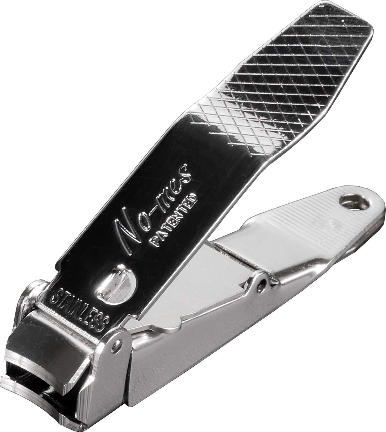 Genuine No-mes Fingernail Clipper, Catches Clippings, Made in USA Metallic