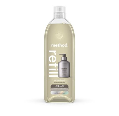 Method Premium Gel Hand Wash Refill, Violet Lavender, 34 Ounce, 1 pack, Packaging May Vary (Packaging May Vary)