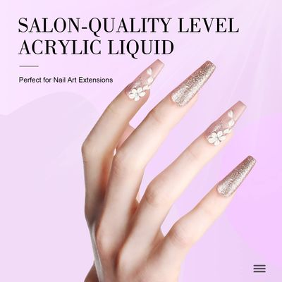 Saviland Acrylic Liquid - 16.91OZ/500ML Acrylic Liquid for Acrylic Powder Large Capacity Low Odor for Nail Extension &amp; Carving Home DIY Nail Salon Use